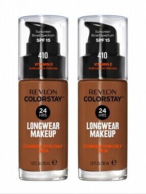2 x Revlon ColorStay for Combination/Oily Skin with SPF 15 - 410 Cappuccino